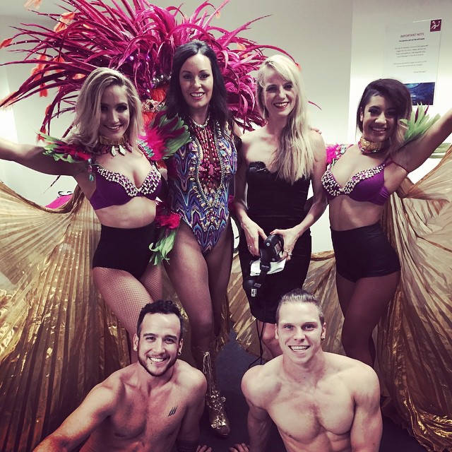 Our CEO Fran with her back up dancers from Mad Dance House